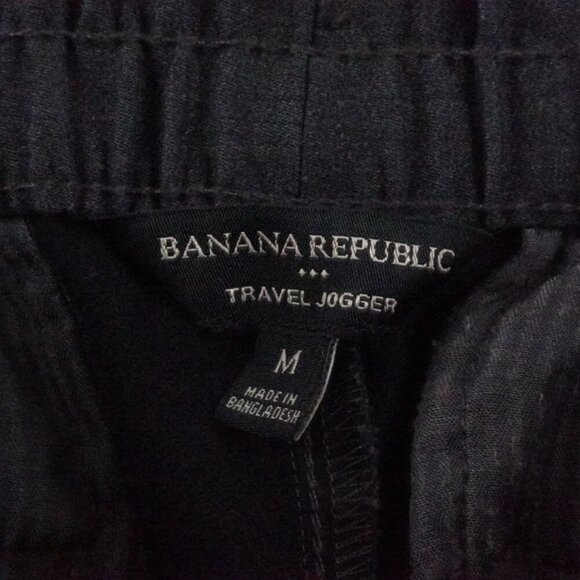 Banana Republic Traveler Jogger Mens Medium Gray Heavy Cotton - Picture 3 of 9